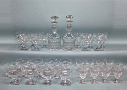 Val Saint Lambert cristal, service verres et carafes