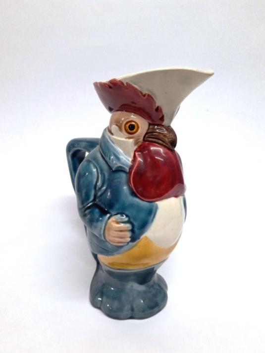 Sarreguemines pichet cruche coq jug